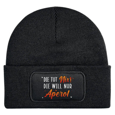 Bild: Beanie Mütze - Die tut nix! Die will nur Aperol. Geschenkidee