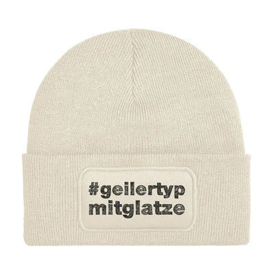 Bild: Beanie Mütze - #geilertypmitglatze Geschenkidee