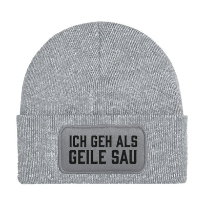 Bild: Beanie Mütze - Ich geh als geile Sau Geschenkidee