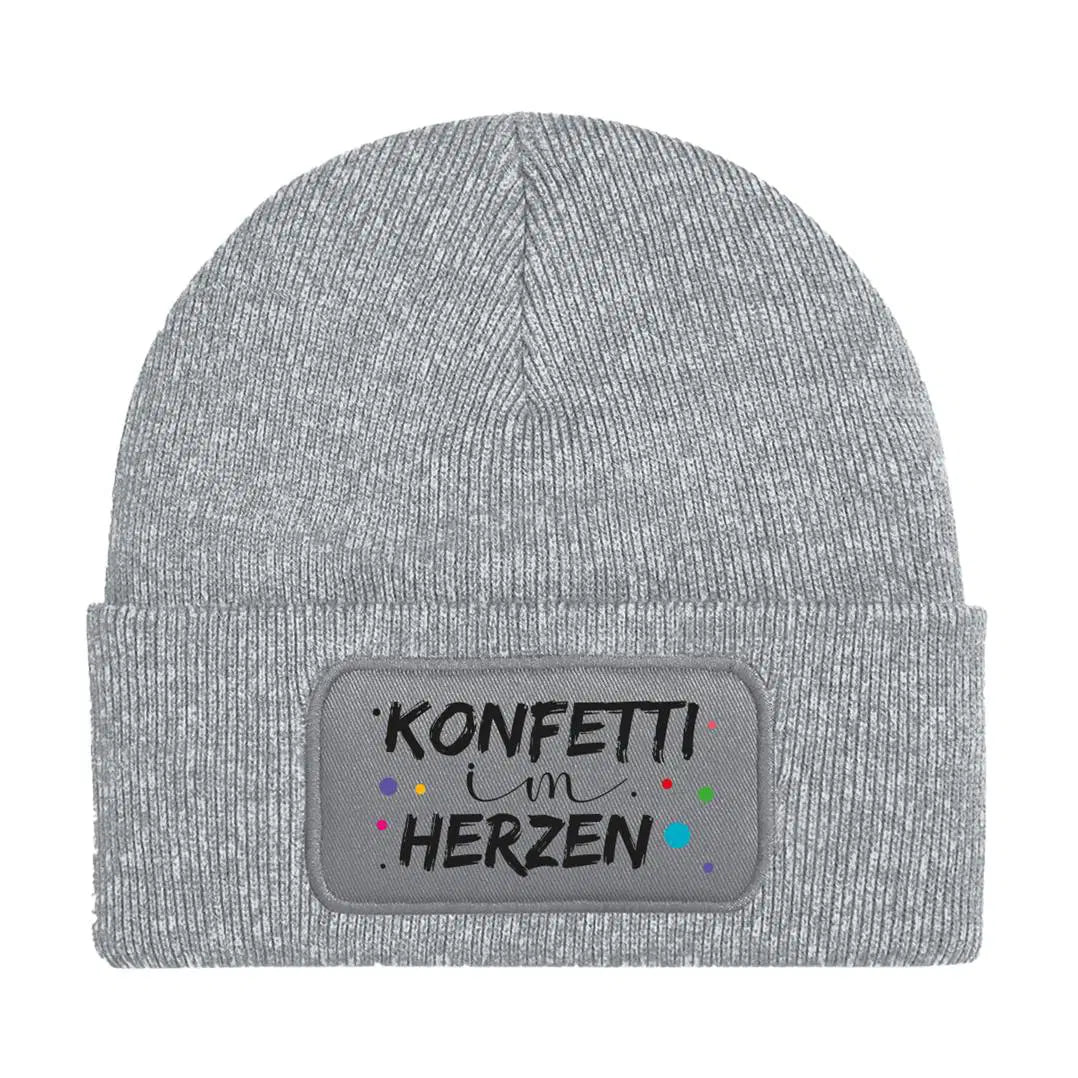 Bild: Beanie Mütze - Konfetti im Herzen Geschenkidee