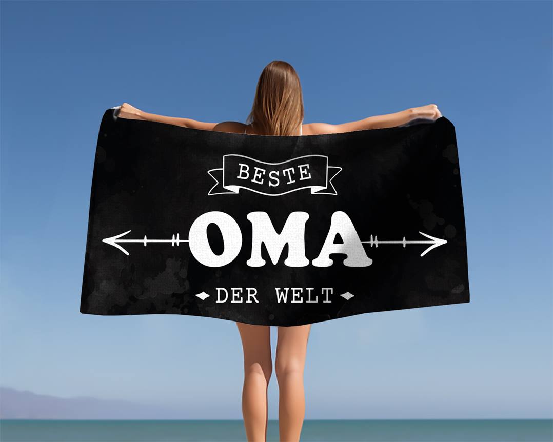 Beste Oma der Welt - Handtuch & Strandtuch