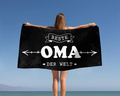 Beste Oma der Welt - Handtuch & Strandtuch