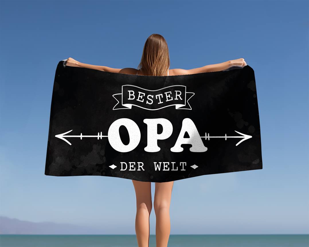 Bester Opa der Welt - Handtuch & Strandtuch