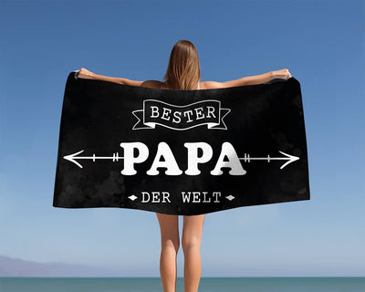 Bester Papa der Welt - Handtuch & Strandtuch