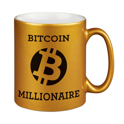 Tasse - Bitcoin Millionaire - BTC -Goldtasse