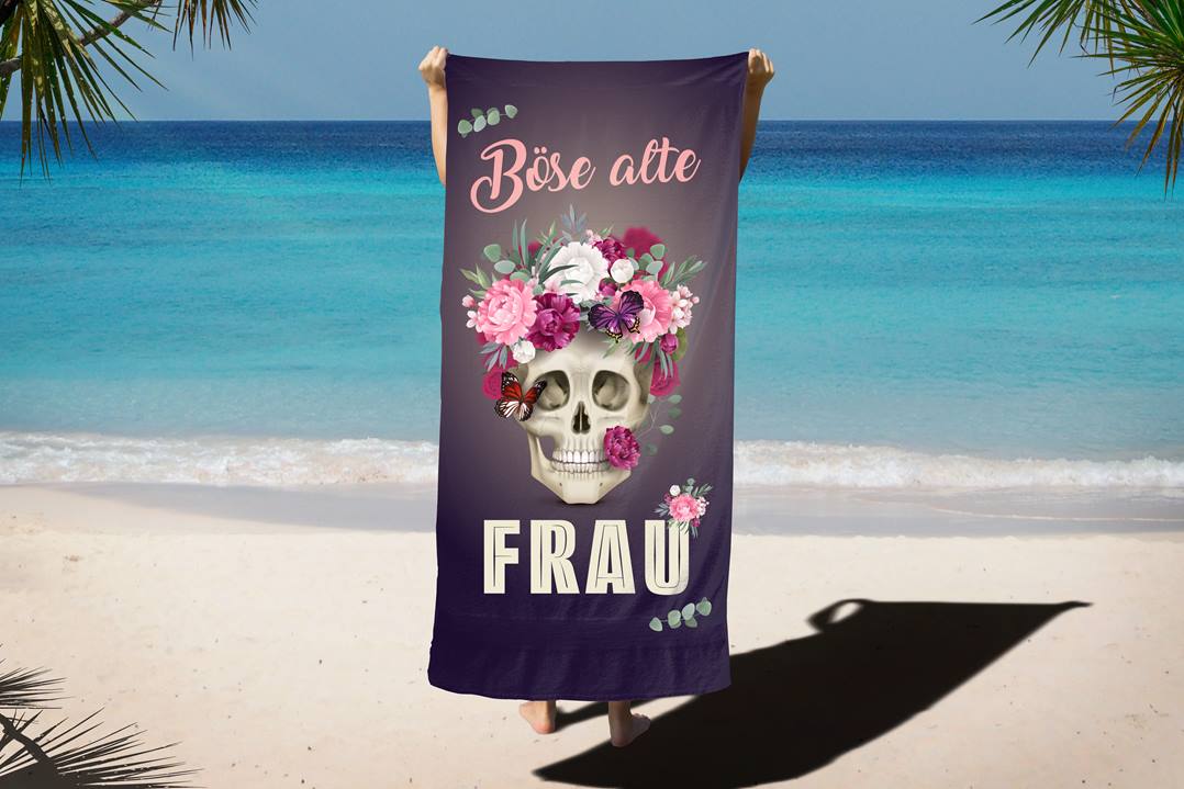 Böse alte Frau - Handtuch & Strandtuch