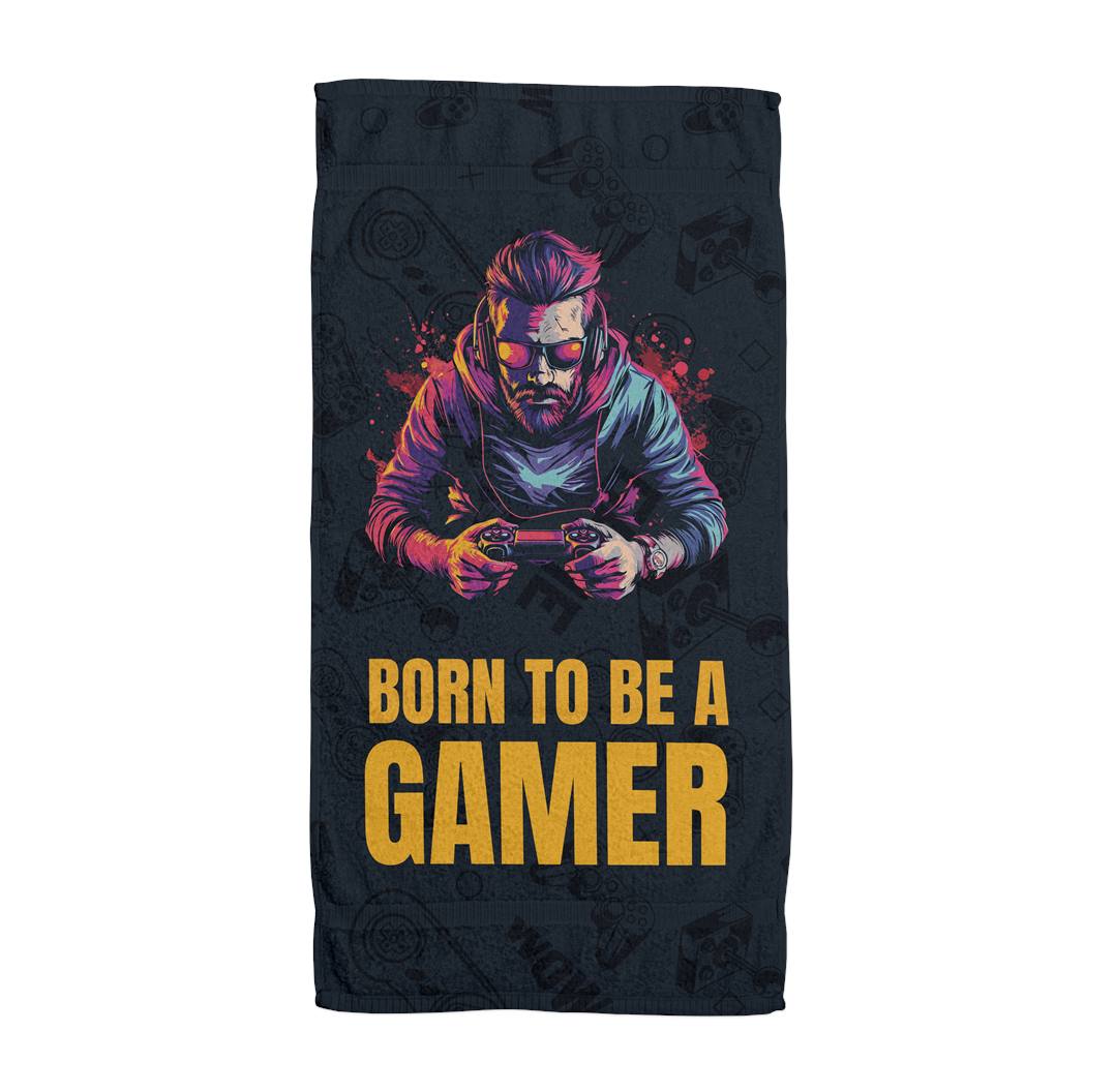 Born to be a Gamer (bunt) - Handtuch & Strandtuch