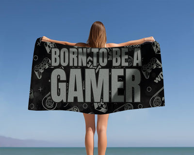 Born to be a Gamer - Handtuch & Strandtuch