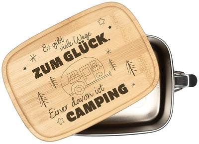 Brotdose - Es gibt viele Wege zum Glück, einer davon ist Camping