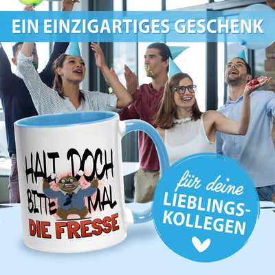 Tasse - Halt doch bitte mal die Fresse - Ratzfatz das Faultier