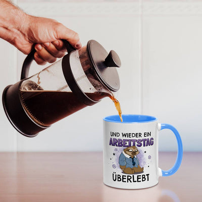 Tasse - Und wieder ein Arbeitstag überlebt - Ratzfatz das Faultier