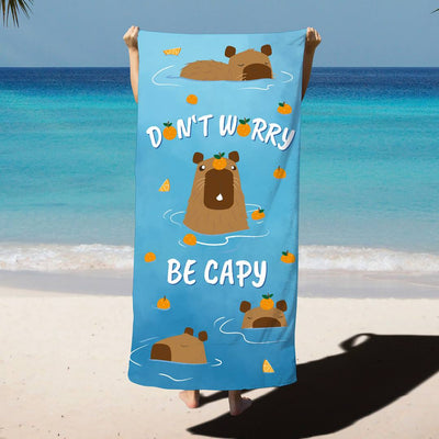 Don't worry be Capy - Handtuch & Strandtuch