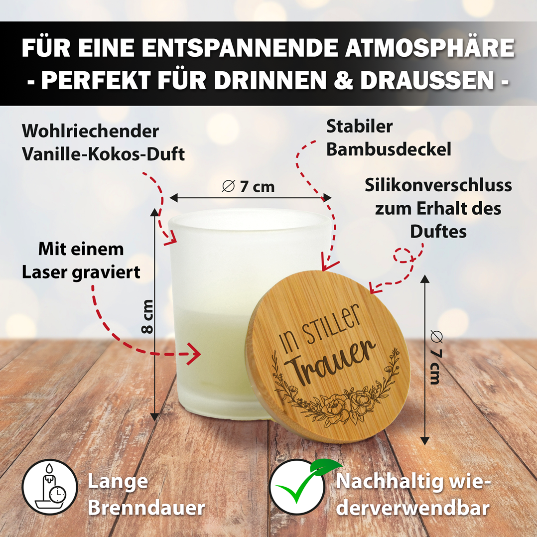Duftkerze - In stiller Trauer