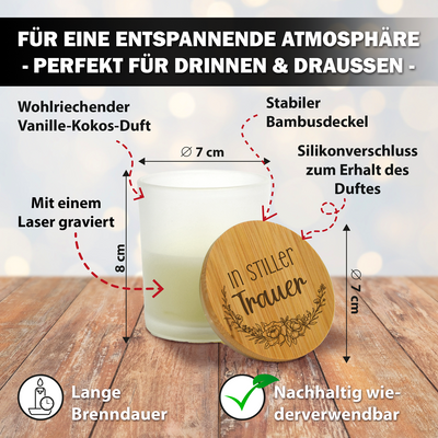 Duftkerze - In stiller Trauer