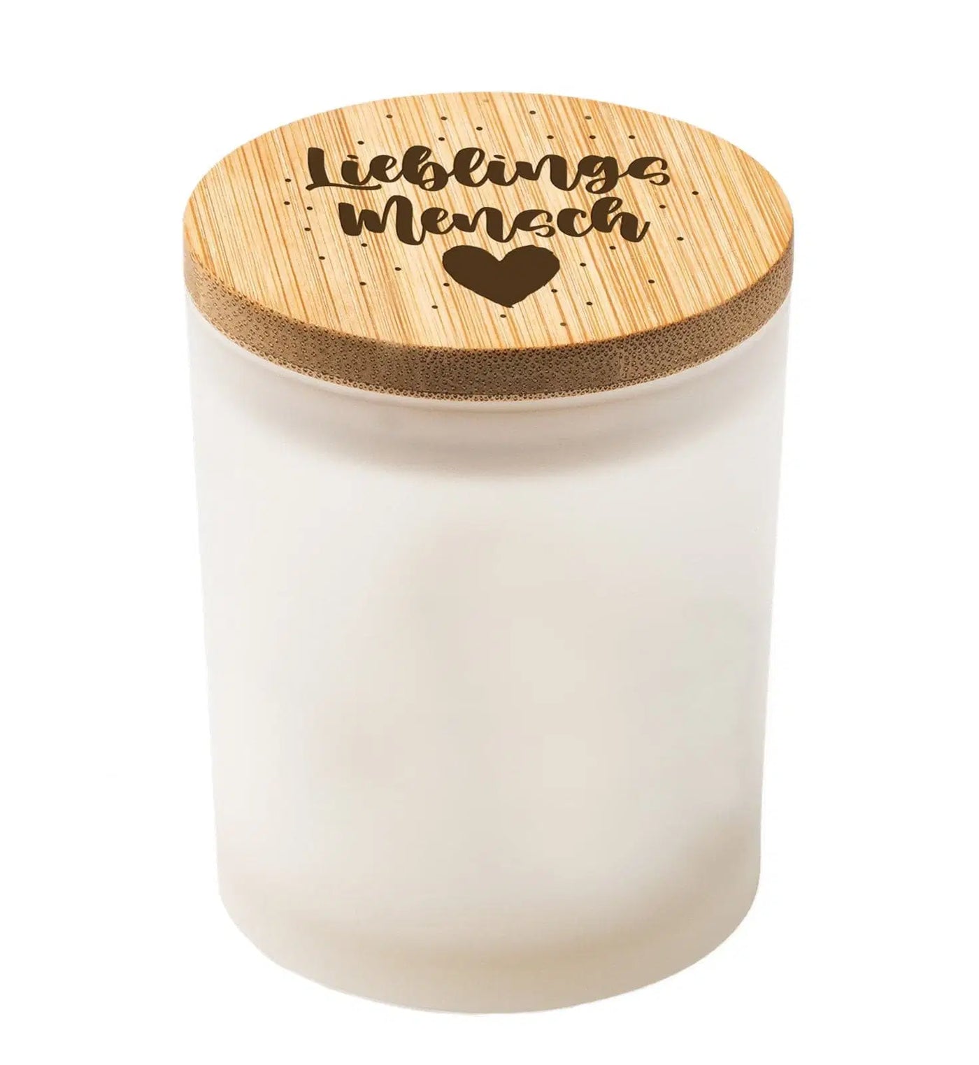 Bild: Duftkerze - Lieblingsmensch mit Herz Geschenkidee