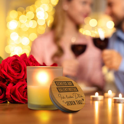 Duftkerze - Scheiß auf Valentinstag, Ich liebe dich jeden Tag!
