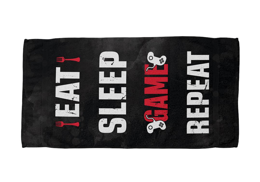 Eat Sleep Game Repeat - Handtuch & Strandtuch