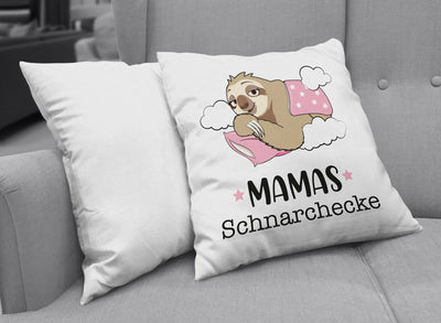 Bild: Kissen - Faultier Mamas Schnarchecke V2 Geschenkidee