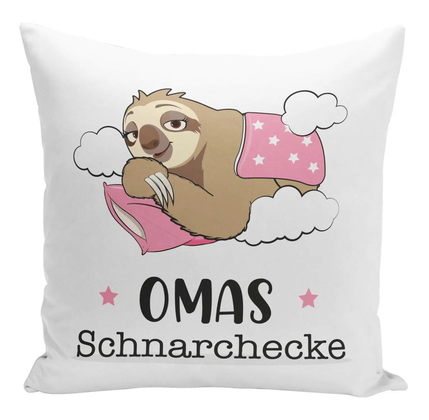 Bild: Kissen - Faultier Omas Schnarchecke V2 Geschenkidee