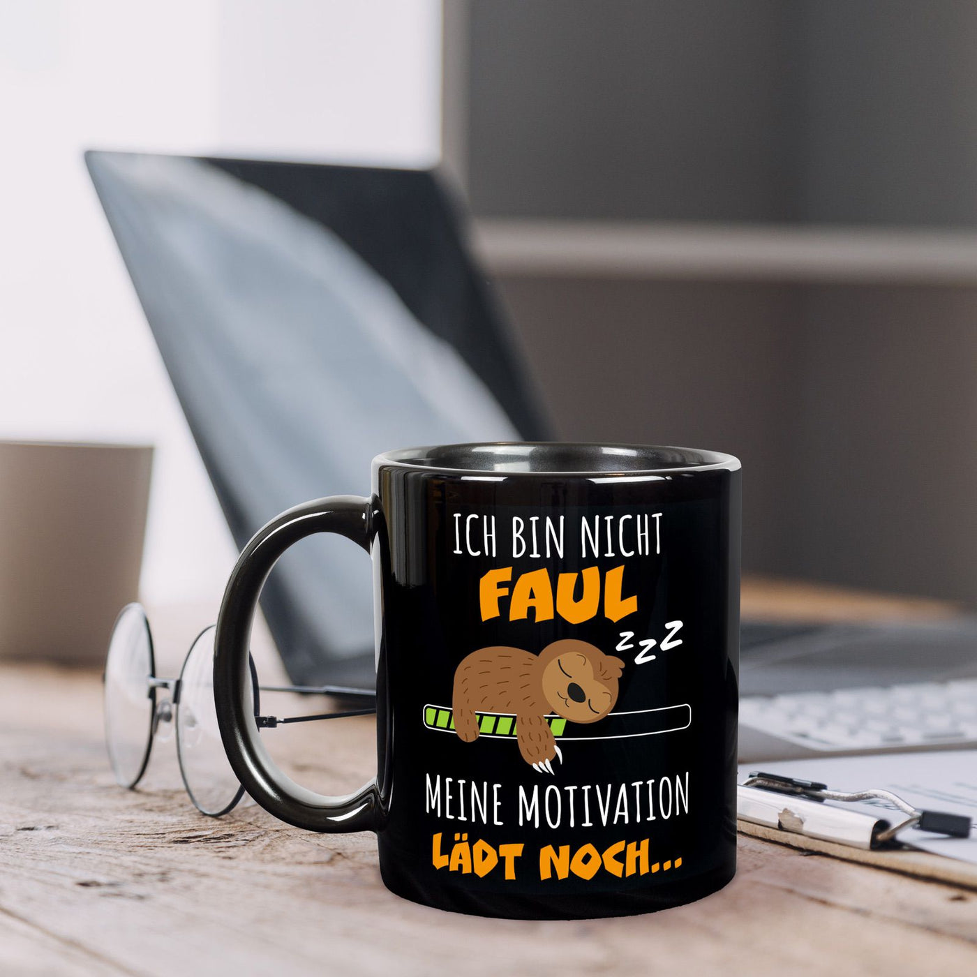 Faultier Tasse - Ich bin nicht faul. Meine Motivation lädt noch - BL