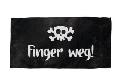 Finger weg! Totenkopf - Handtuch & Strandtuch