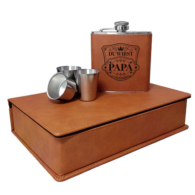 Flachmann Geschenkset - Du wirst Papa