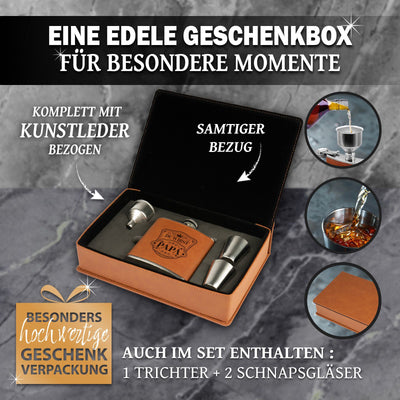 Flachmann Geschenkset - Du wirst Papa