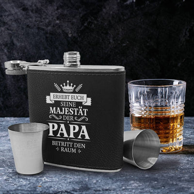 Flachmann Geschenkset - Erhebt euch, Papa betritt den Raum