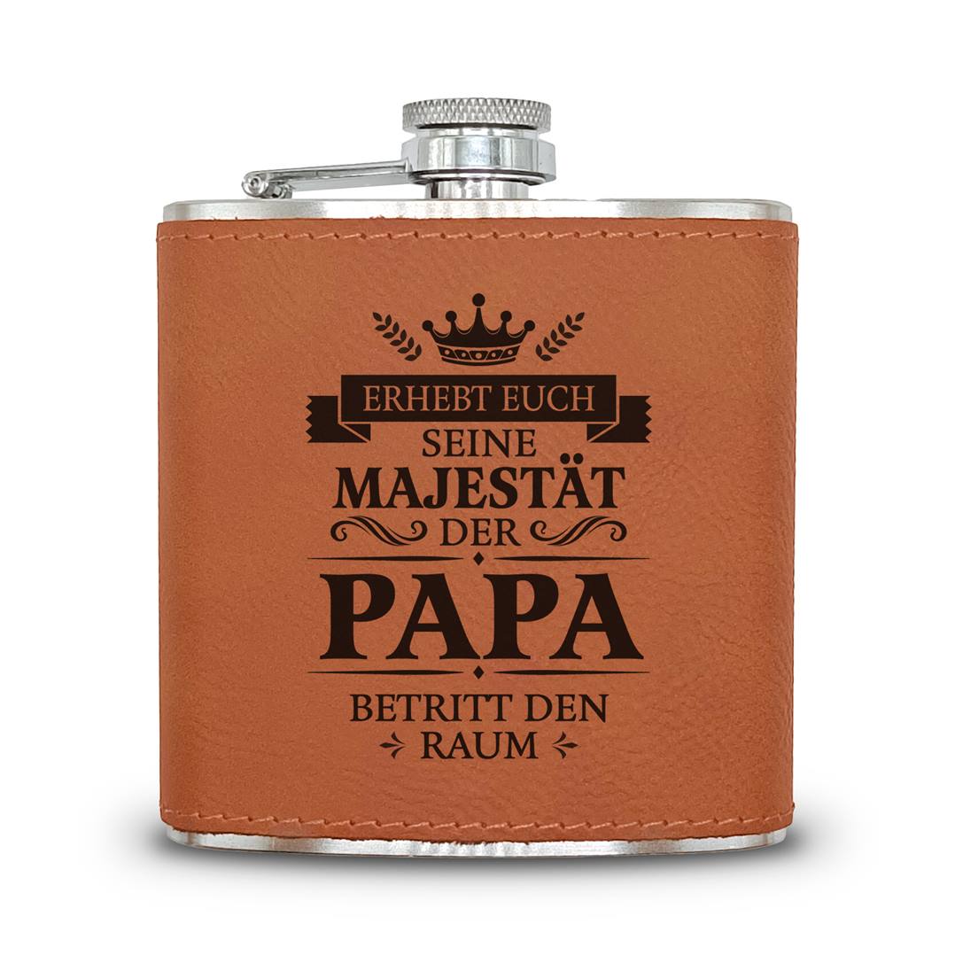 Flachmann Geschenkset - Erhebt euch, Papa betritt den Raum