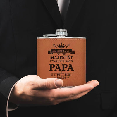 Flachmann Geschenkset - Erhebt euch, Papa betritt den Raum