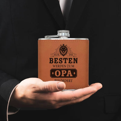 Flachmann Geschenkset - Nur die Besten werden zum Opa befördert