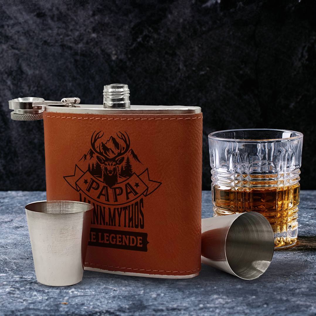 Flachmann Geschenkset - Papa - Mann.Mythos Die Legende