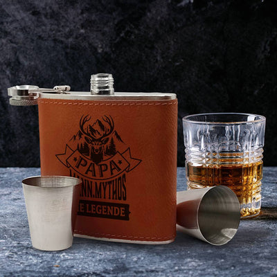 Flachmann Geschenkset - Papa - Mann.Mythos Die Legende