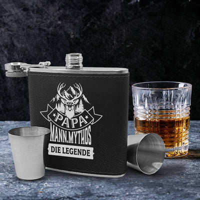 Flachmann Geschenkset - Papa - Mann.Mythos Die Legende