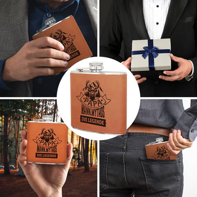 Flachmann Geschenkset - Papa - Mann.Mythos Die Legende