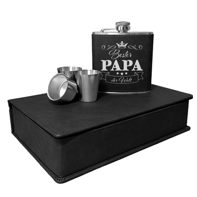 Flachmann Geschenkset - Bester Papa der Welt