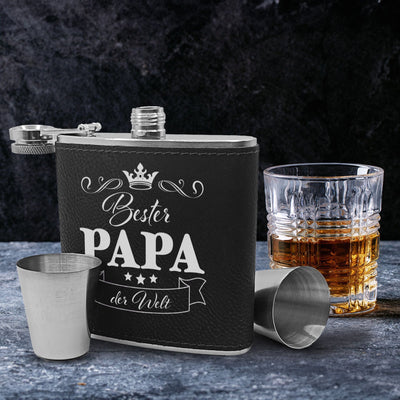 Flachmann Geschenkset - Bester Papa der Welt
