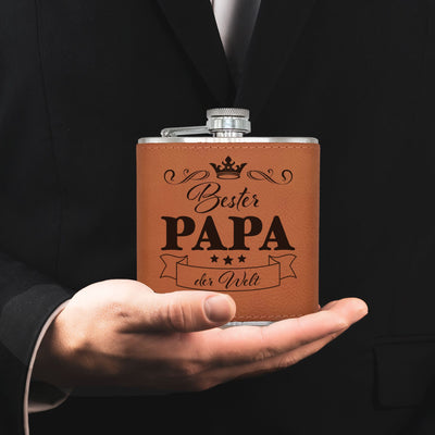 Flachmann Geschenkset - Bester Papa der Welt