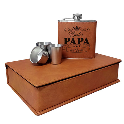 Flachmann Geschenkset - Bester Papa der Welt