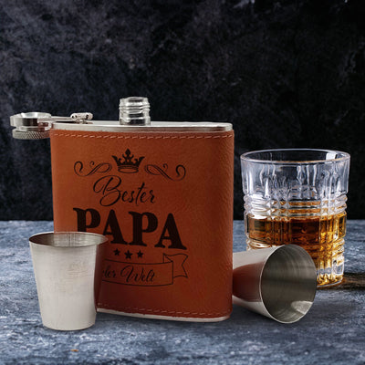 Flachmann Geschenkset - Bester Papa der Welt