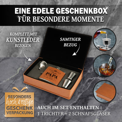 Flachmann Geschenkset - Bester Papa der Welt