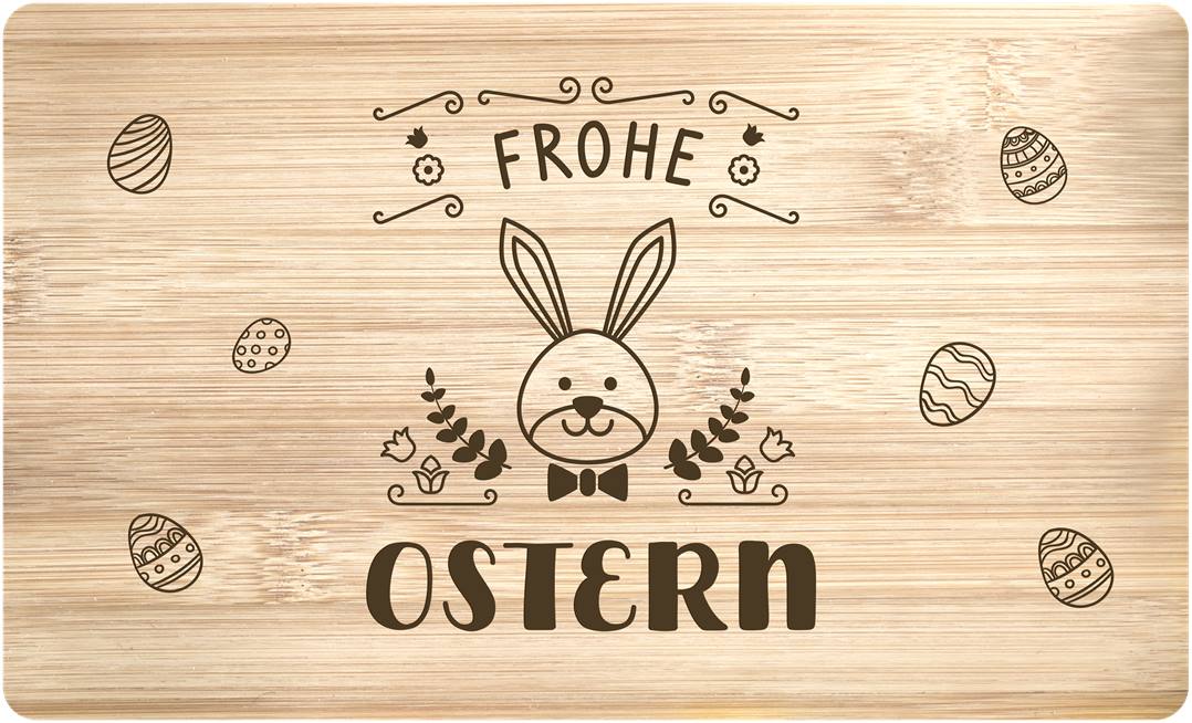 Frühstücksbrettchen - Frohe Ostern (mit Ostereiern)