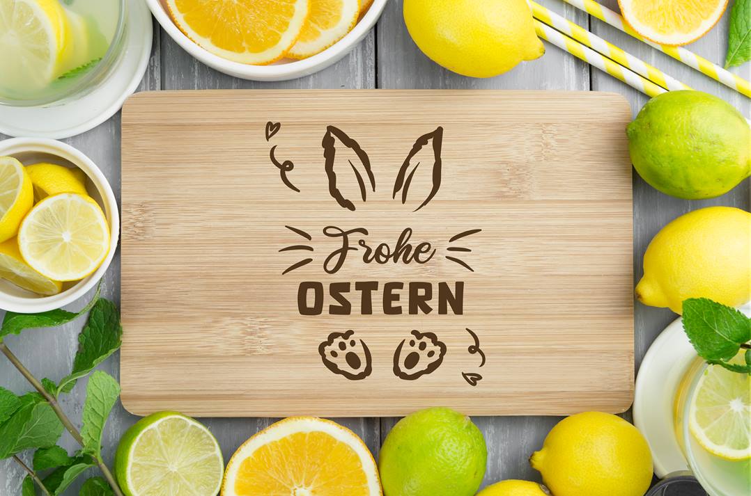 Frühstücksbrettchen - Frohe Ostern