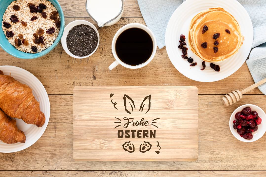 Frühstücksbrettchen - Frohe Ostern