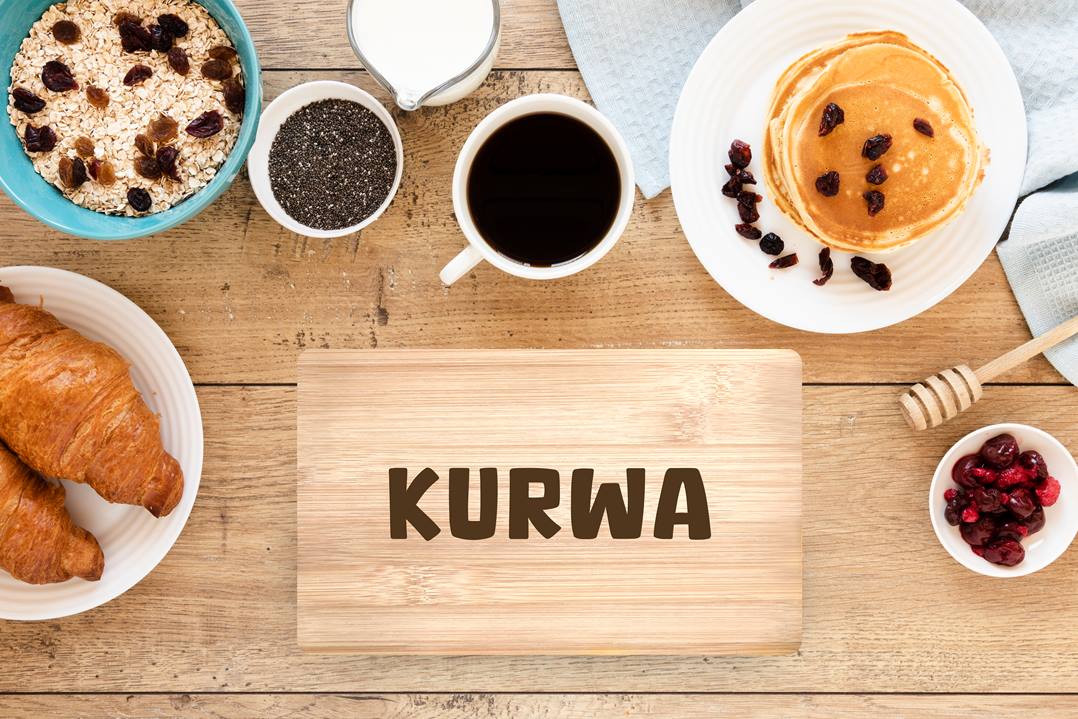 Frühstücksbrettchen - Kurwa