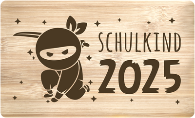 Frühstücksbrettchen - Schulkind 2025 (Ninja)