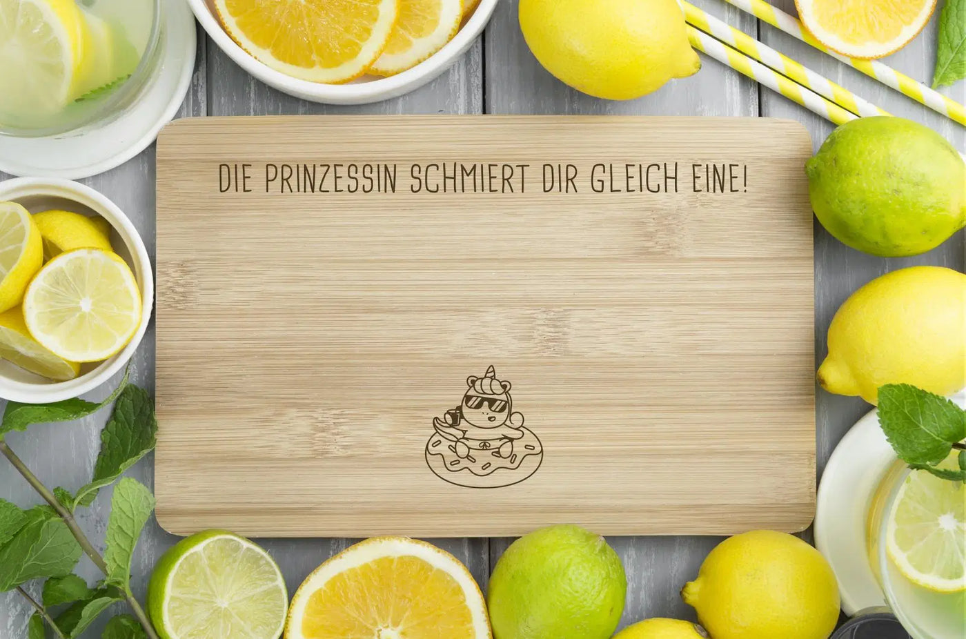 Bild: Frühstücksbrettchen - Die Prinzessin schmiert Dir gleich eine! Geschenkidee