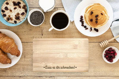 Bild: Frühstücksbrettchen - Lass es dir schmecken! Geschenkidee