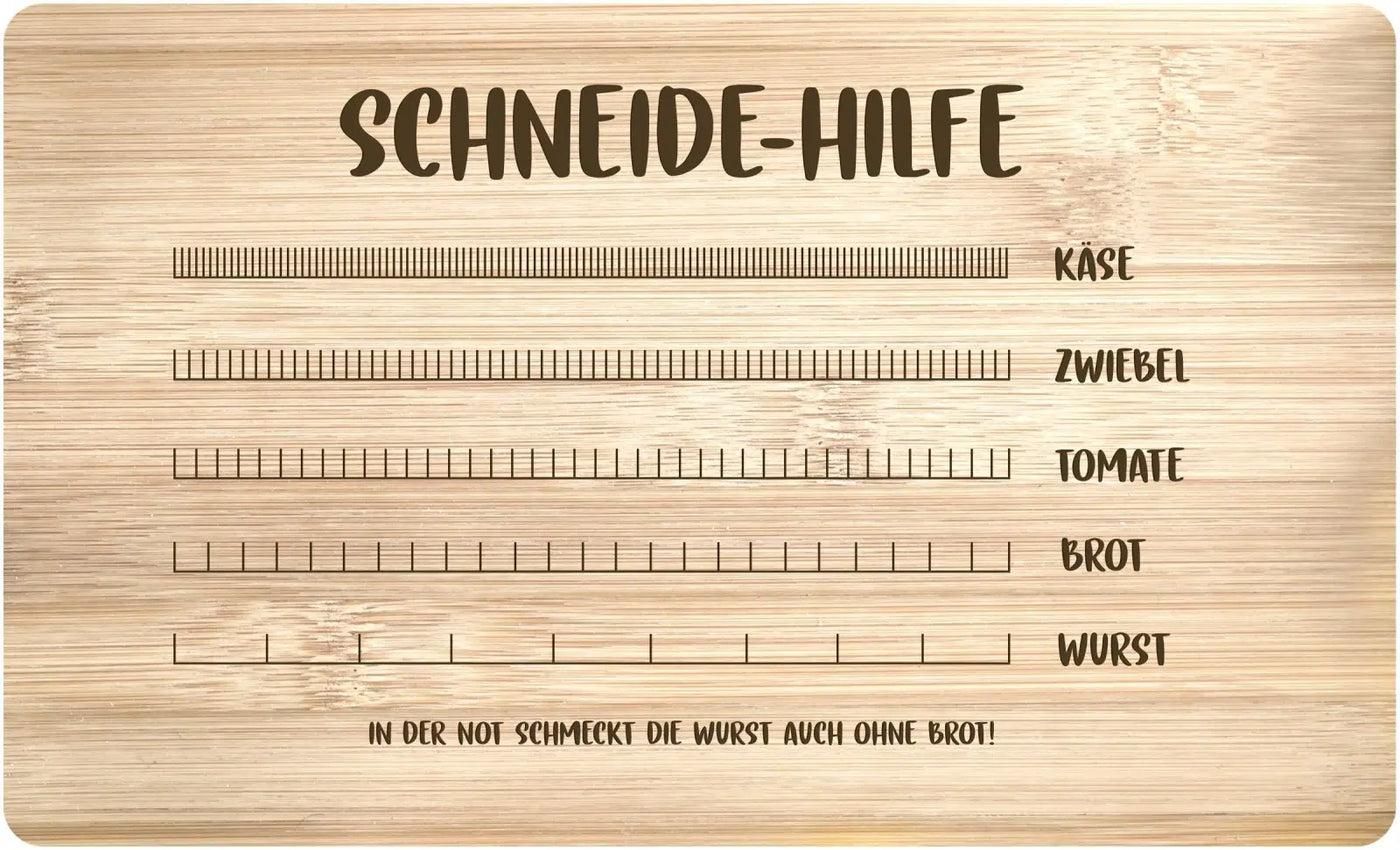 Bild: Frühstücksbrettchen - Schneide-Hilfe Geschenkidee