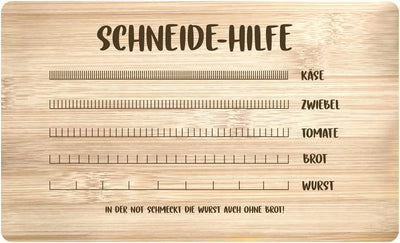Bild: Frühstücksbrettchen - Schneide-Hilfe Geschenkidee